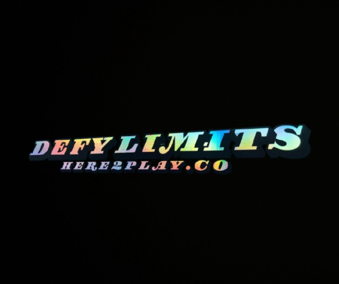 Defy Limits H2P.co Sticker (HOLOGRAPHIC)