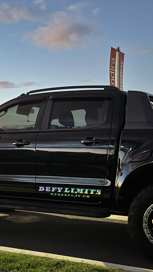Defy Limits Door Banner (HOLOGRAPHIC)