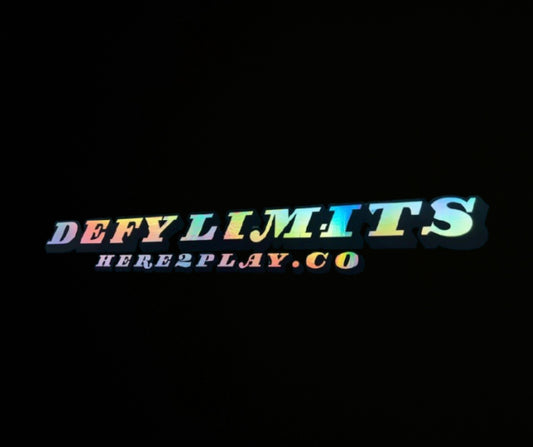 Defy Limits H2P.co Sticker (HOLOGRAPHIC)