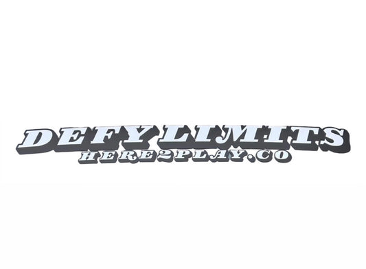 Defy Limits H2P.co Sticker (Black & White)